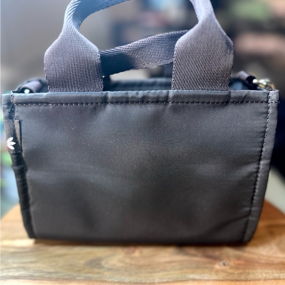 Adidas Micro Mini Tote Aurora Coffee Brown/Sandy Pink Crossbody Bag - Picture 4 of 8